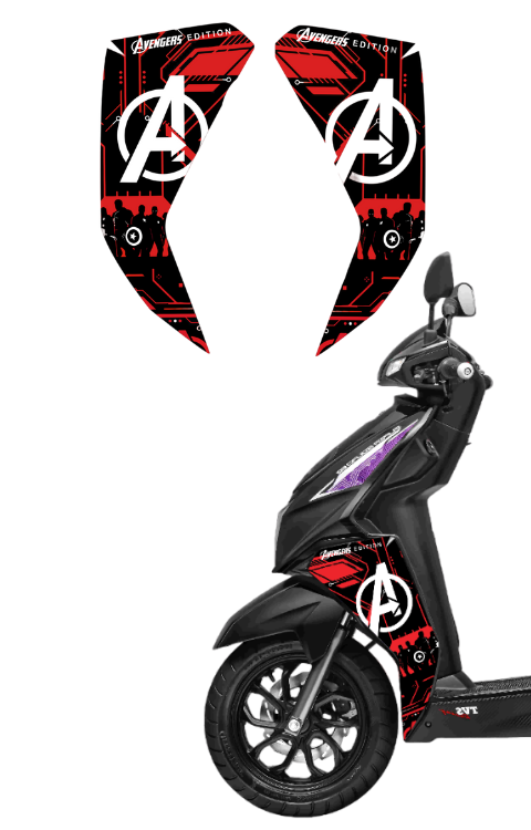 TVS Ntorq Side Panel Graphics | Avengers Edition Graphics